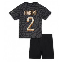 Fotballdrakt Barn Paris Saint-Germain Achraf Hakimi #2 Tredjedraktsett 2023-24 Kortermet (+ Korte bukser)
